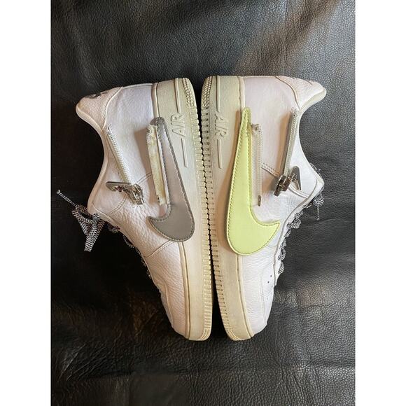 Nike Air Force 1 \'07 Premium Zip Swoosh - White Leather CW6558 100 Size 10 main image 7